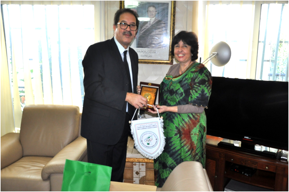 Monsieur BERRAF reçoit SE l’ambassadrice de Cuba à Alger