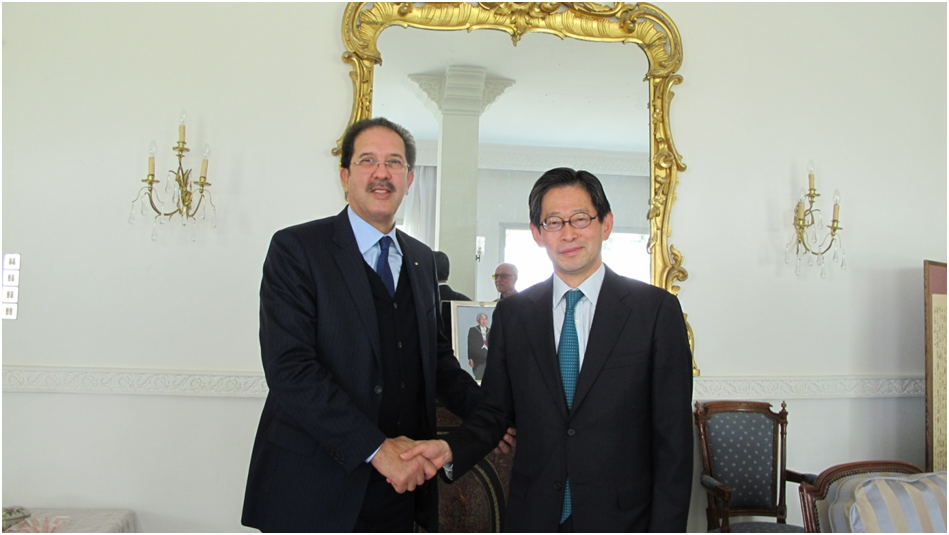 Le Président du COA chez l’ambassadeur du Japon