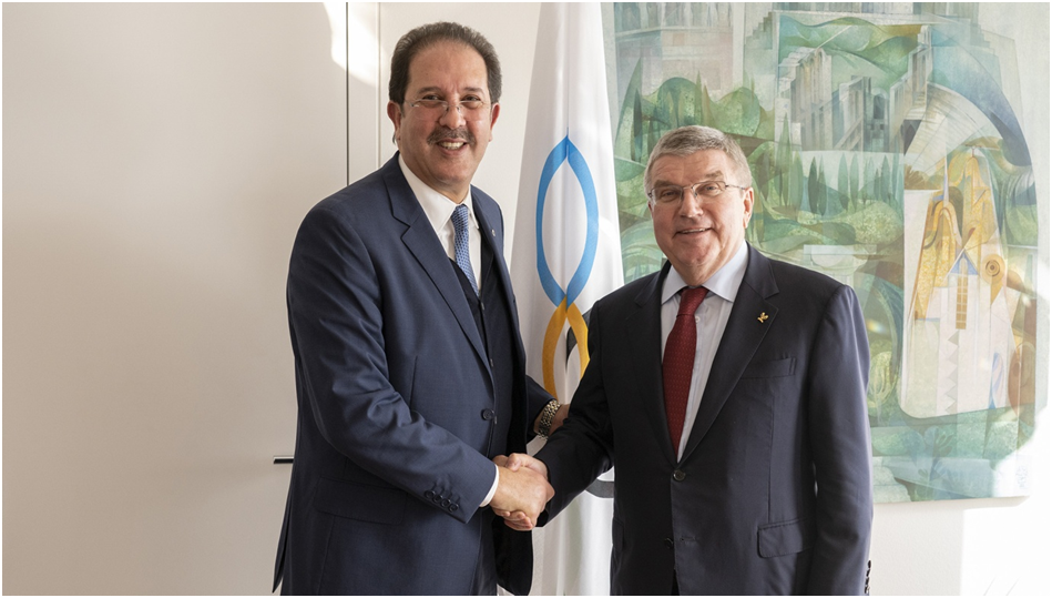 Le Président du CIO reçoit Monsieur Mustapha BERRAF à Lausanne